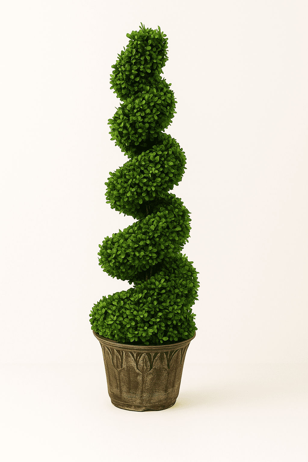 Spiral Boxwood Artificial Topiary