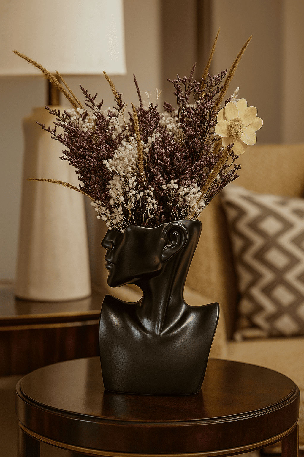 FloraMind Abstract Decor Bust