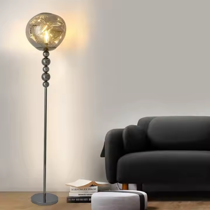 Molten Orb Floor Lamp - Wall Mirror - HomeCene UAE