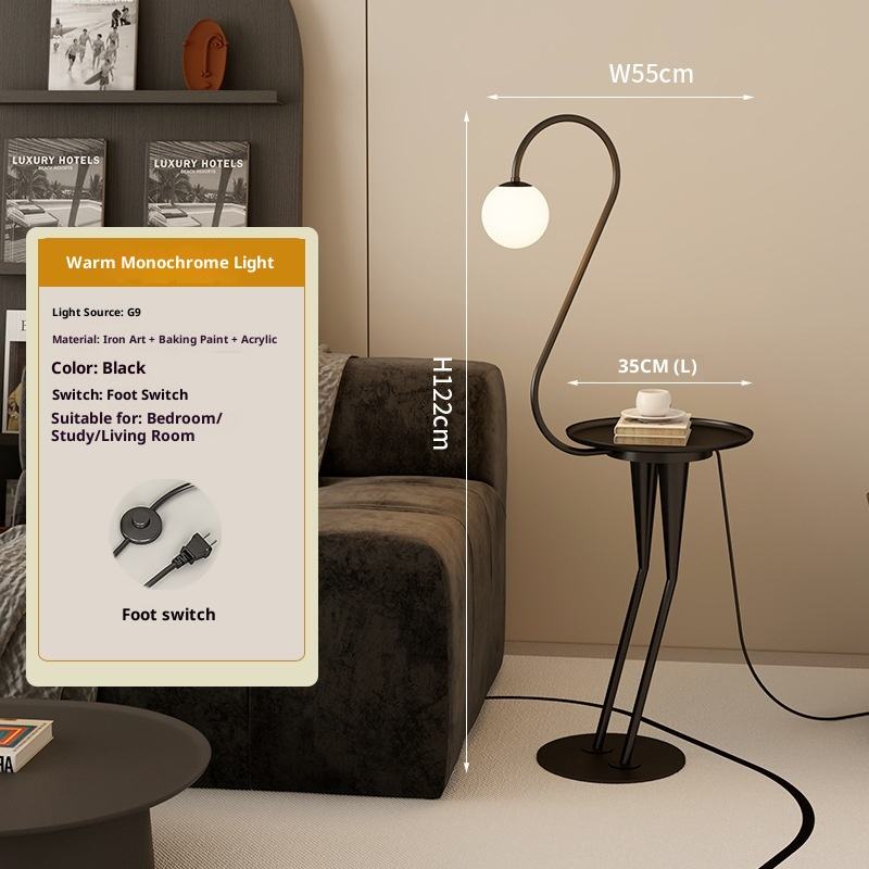 Veyra Curve Table Floor Lamp - HomeCene UAE