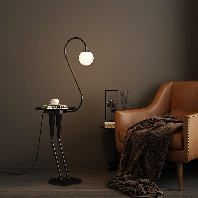Veyra Curve Table Floor Lamp - Wall Mirror - HomeCene UAE