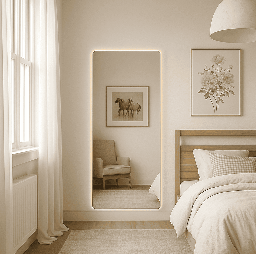 Amara Rounded Corners Mirror Frameless (LED)