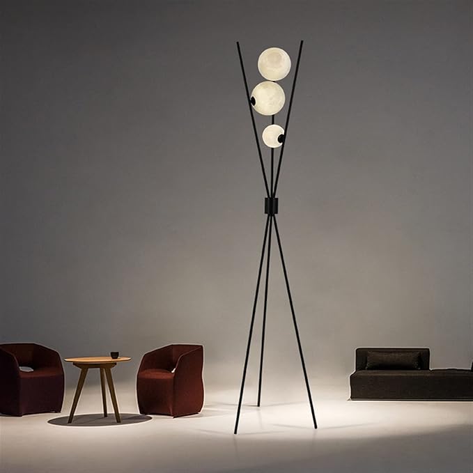 Lunar Trio Tripod Floor Lamp - Wall Mirror - HomeCene UAE