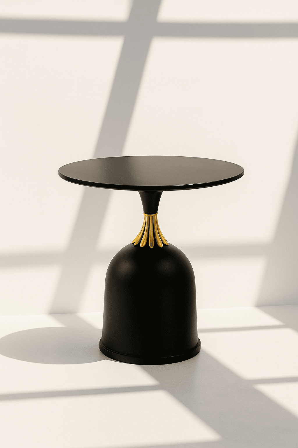 Aura Pedestal Black Table