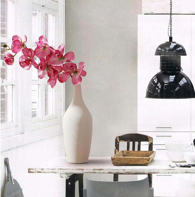 Bowling Pin Shape Ceramic Vase Decor