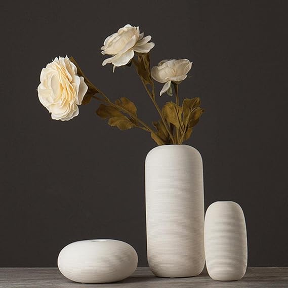 Handmade Cylinder Shape Ceramic Vase Decor