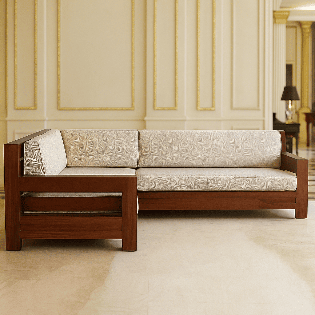 Verdora Teakwood Sectional Sofa - HomeCene UAE