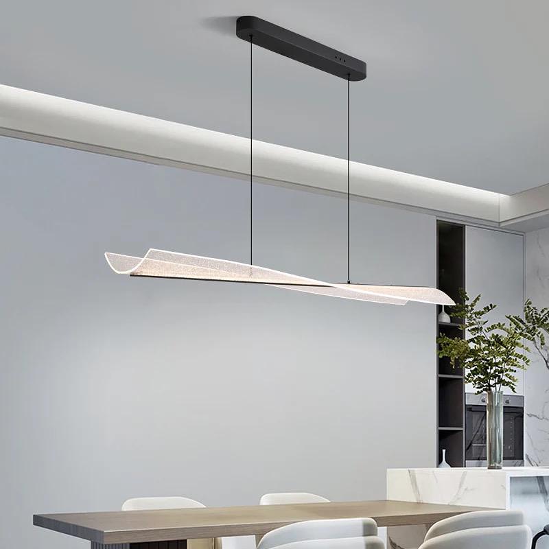 Curved Long Irregular Square Acrylic Aluminum Iron LED