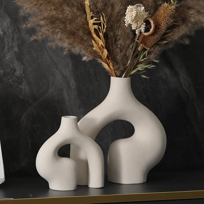 G Shape Flower Vase Decor Set