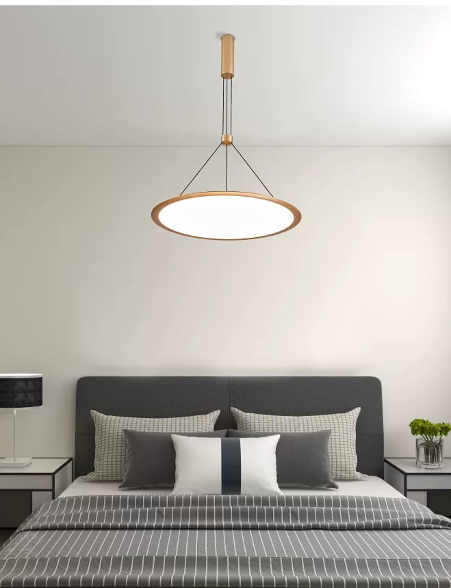 Modern Adjustable Disc Pendant Light Gold - HomeCene UAE