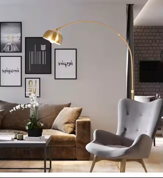  Arcadia Gold Floor Lamp