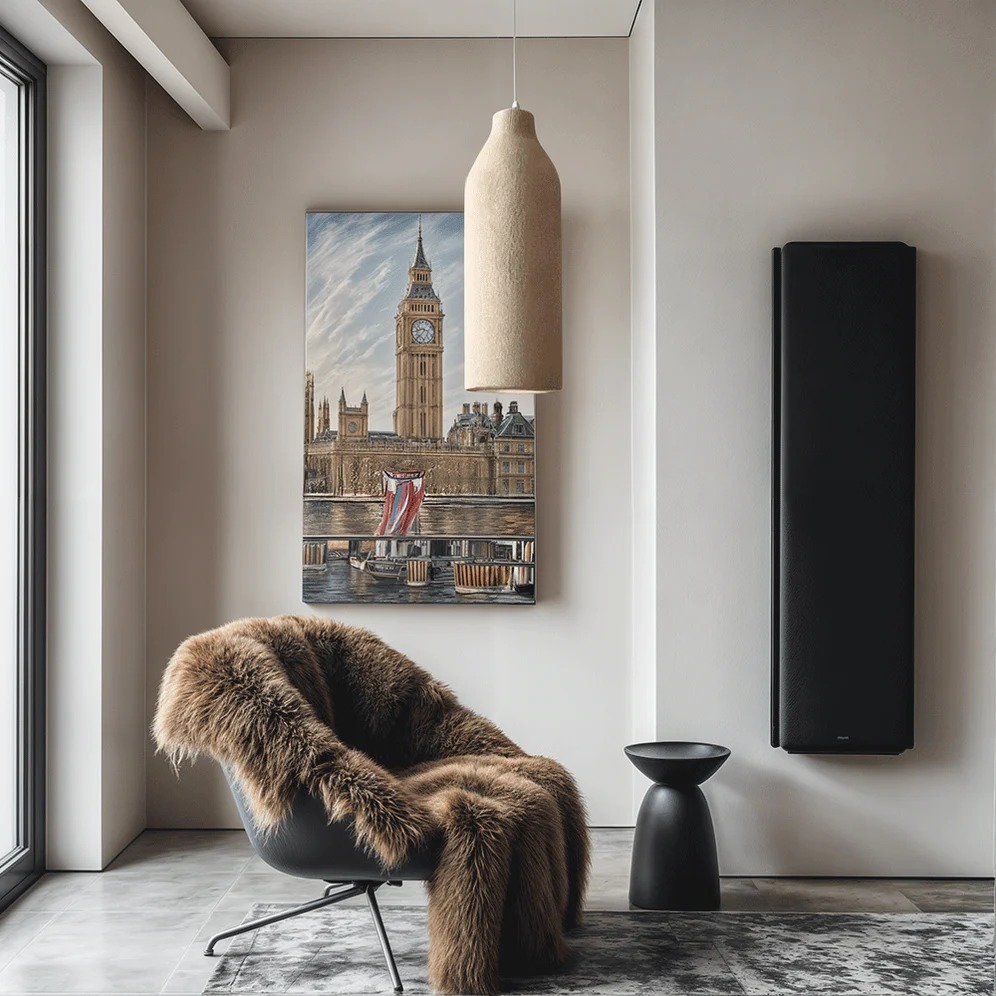 Cylindrical Textured Ceramic Pendant Light