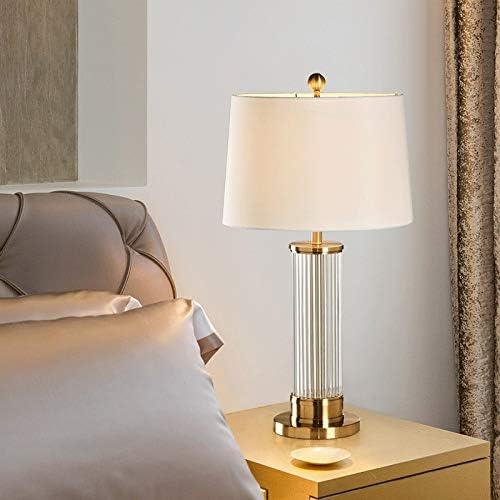 Crystal glass rod table lamp