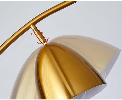 Iron Rod With Marble Shelves Floor Lamp - HomeCene UAE