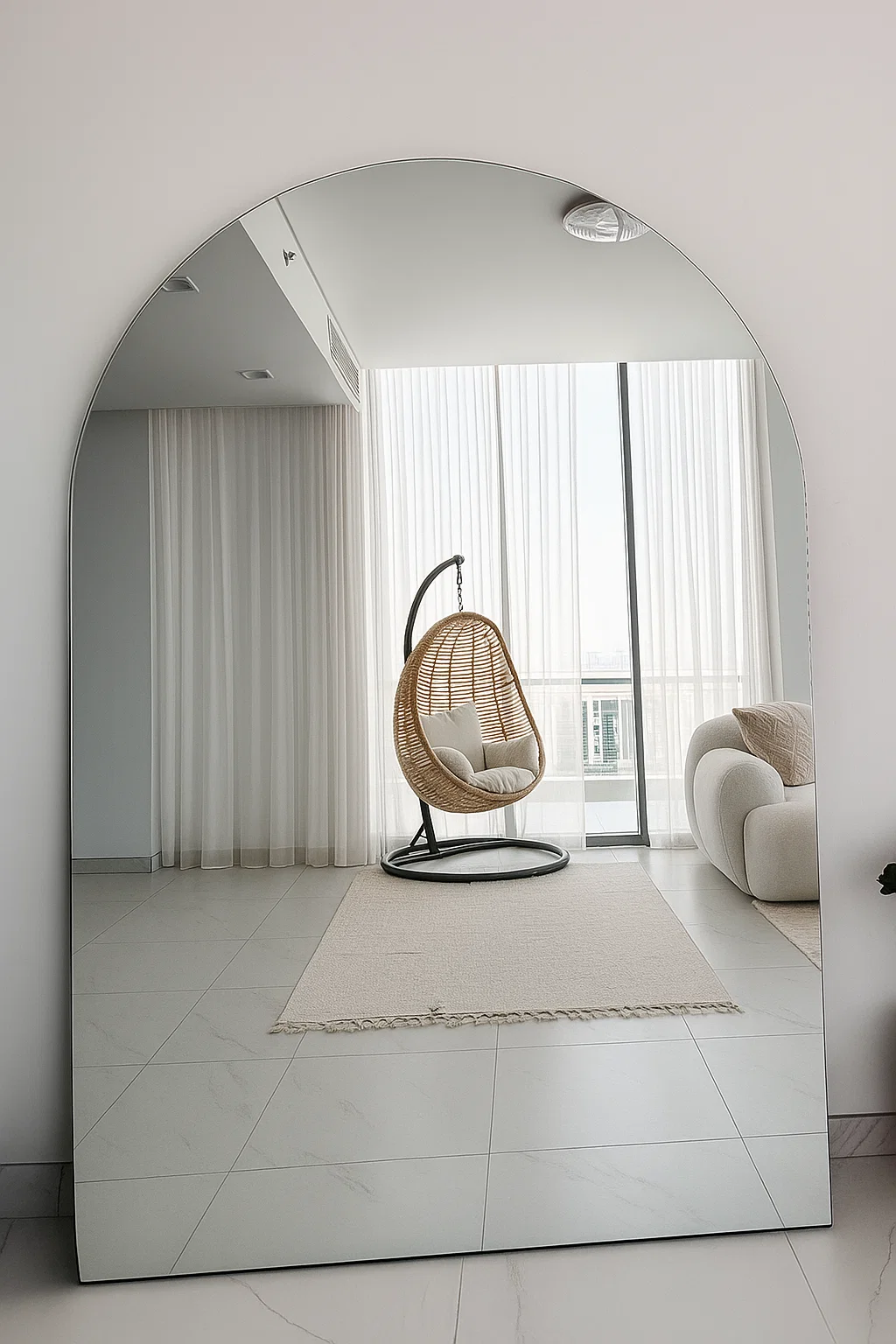 Elysia Frameless Arch Mirror - HomeCene UAE