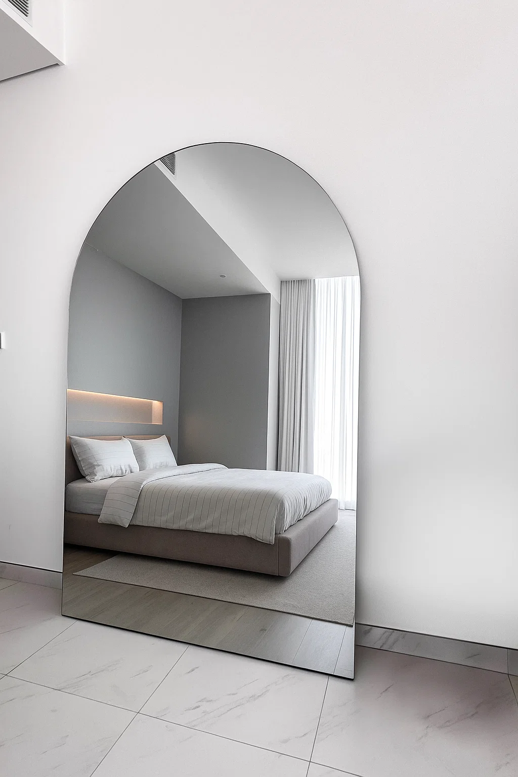 Elysia Frameless Arch Mirror - Wall Mirror - HomeCene UAE