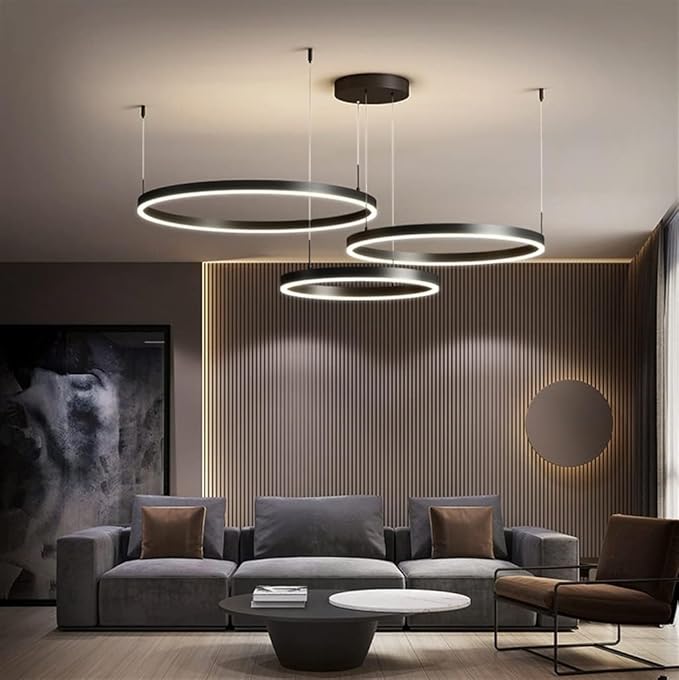 3 Round Rings Hanging Lamps
