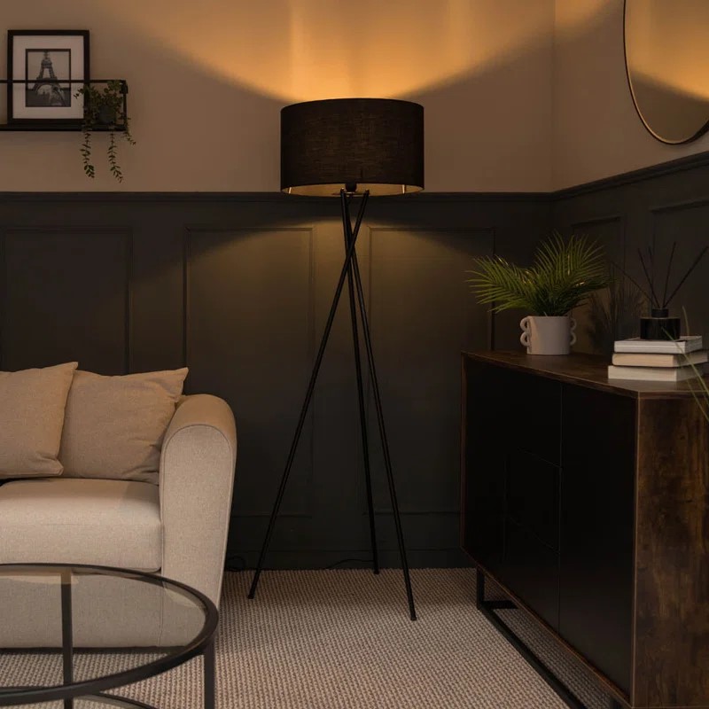Black Standing Tripod Floor Lamps
