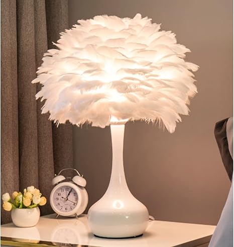 Feather Elegance Table Lamp